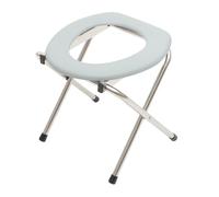 ARTSEWPLY Portable Folding Toilet Stool with Non-Slip Feet Commode Chair for Elderly Pregnant Disabled Indoor and Outdoor Use Lightweight and Stable Seating