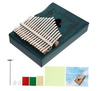 ARTSEWPLY Portable Wooden Kalimba Thumb Piano with Deer Pattern Beginner-friendly Finger Instrument Compact and Easy to Carry Musical Adults