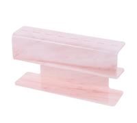 ARTSEWPLY Practical Tweezers Display Holder Portable Pink Organizer for Eyelash Extension Tools Durable Tweezers Storage Rack for Salon and Makeup Use