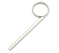 ARTSEWPLY Professional Trumpet Slide Finger Ring Silver Trumpet Cornet Accessory Lightweight Alto Finger Pull Ring for Musicians