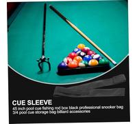 ARTSEWPLY PU Leather Billiard Cue Case Soft Supple Pool Cue Protector Pouch Snooker Rod Container for Black Eight-Ball Players