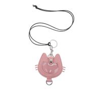 ARTSEWPLY PU Leather Cat Head Keychain Pet Hair Keepsake Memorial Keyring Stylish Bag Pendant Gift for Pet Owners Elegant and Timeless Design for Everyday Use