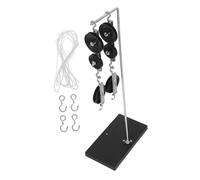ARTSEWPLY Pulley Science with Stable Galvanized Base for Classroom Physics Experiments Precision Engineered Simple Machine Kit with Single and Double Sheave Blocks Portable for Student