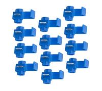 ARTSEWPLY Quick Splice Terminal Block Wire Connectors Easy to Use 100pcs 14-18 Gauge Wires Blue Pre-insulated Solderless Snap Connectors for Industrial Wiring in Electrical Projects