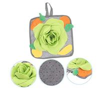 ARTSEWPLY Rabbit Foraging Mat Slow Feeding Snuffle Pad for Small Pets Bunny Enrichment Prevents Obesity and Stimulates Natural Foraging Instincts with Eye Catching Design