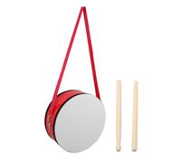 ARTSEWPLY Red 10 Inch Marching Snare Drum with Drumstick and Neck Strap for Children, Lightweight Wooden Snare Drum Enhances Musical Interest and Fosters Teamwork for School Performances