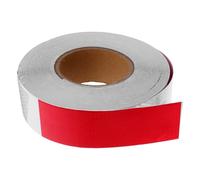 ARTSEWPLY Red White Reflective Tape Roll with Honeycomb Pattern Safety Warning Tape for Trucks Trailers Cars Rvs High Visibility Accident Prevention