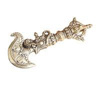 ARTSEWPLY Retro Brass Vajra Pestle Ornament Mini Dharma Decor for Home 1pcs Brass Craft Dragon Head Tibetan Ritual Pestle for Spiritual Decor