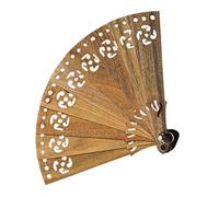 ARTSEWPLY Retro Style Mini Folding Fan Pendant Wear Resistant Bag Charm Keychain Hanging Decor Decorative Car Accessory Versatile and Lightweight Design for All Ages