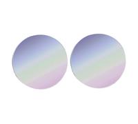 ARTSEWPLY Reusable Loose Powder Box Case 2Pcs Ultra Thin Design with Mirror Puff for Women - See-Through ABS + Glass Construction Not Easy to Break Stylish Chic Look for Home Use and Dating