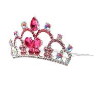 ARTSEWPLY Rhinestone Tiara Comb for Little Girls Charming Birthday Party Hair Accessory Lightweight Alloy Crown for Boy Girl Dress up and Special Occasions Birthday Celebrations and Events