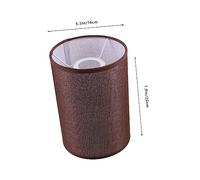 ARTSEWPLY Round Linen Lampshade for Table and Floor Lamps Simple Home Decorative Light Cover Iron Frame Suitable for Bulbs Under for Bedroom and Living Room Ambiance