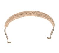 ARTSEWPLY Rustic Ceramic Teapot Handle Replacement Large Scald Resistant Kettle Grip with Inner Hook and Hemp Rope Lightweight Iron Tea Pot Handle for Korean and Japanese Style Teapots