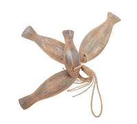 ARTSEWPLY Rustic Wooden Fish Wall Hanging Ornaments Distressed Nautical Decor for Lake House and Coastal Cottage Natural Sea Wood Craft Decorations Themed Rustic Wall Art