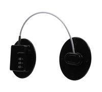 ARTSEWPLY Safety Combination Lock for Refrigerator and Cabinets Black Oval Multi-Function Security Latch No-Drill Installation Anti-Pinch Protection for Kitchen Doors