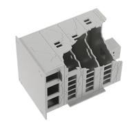 ARTSEWPLY Scale Ruined Building Model Plastic Assembling Kit for Railway Scenery City Ruin Miniature Architectural Display for Hobbyists