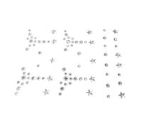 ARTSEWPLY Self-adhesive Face Gems Stickers with Pearl and Rhinestone Accents Easy Application Body Jewels for Makeup Decoration Glamorous Face Jewels for Daily Use and Festivals