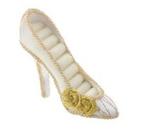 ARTSEWPLY Shoe Display Shelf Gold Shoe Rack High Heels Display Stand Ring Holder Stand