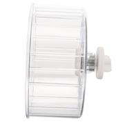 ARTSEWPLY Silent Reusable Small Pet Running Wheel for Hamsters Chinchillas and Mice Crystal Clear Design with Dual Bearings for Quiet Exercise and Strength Maintenance in Cage