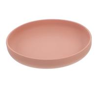 ARTSEWPLY Silicone Spill Scoop Dish for Elderly Disabled Suction Base Self Feeding Plate Brick Red for Home Nursing Homes Hospitals