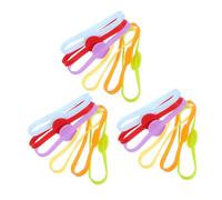 ARTSEWPLY Silicone Wine Glass Markers and Wine Bottle Bands 18pcs Stretchable Decorative Drink Cup Identifiers for Party and Home Bar Use with 6 Colors