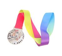 ARTSEWPLY Silver Music Award Medal for Zinc Alloy Competition Medal for Piano Violin Singing Lightweight Compact Design Encouraging Creativity and Artistic Achievement