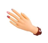 ARTSEWPLY Simulation Hand Model Fake Nail Hand Fingers Practice Kiss Training Enhancement Manicure Pvc
