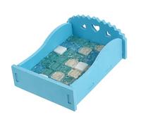 ARTSEWPLY Sky-blue Medium Cooling Bed for Hamsters and Small Pets Crystal Cooling Mat with Rapid Heat Dissipation Multi-purpose Pet Supply for Summer Comfort and Easy Cleaning