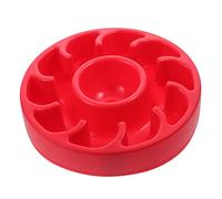 ARTSEWPLY Slow Feeder Dog Bowl Red Pet Slow Feeding Bowl for Cats and Dogs with Smooth Surface to Reduce Bloat and Promote Healthy Eating Habits
