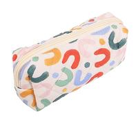 ARTSEWPLY Small Portable Makeup Bag with Spacious Interior Cotton Embroidered Travel Cosmetic Pouch for Women and Teens Multifunctional Pencil Case and Toiletry Organizer in Fresh Colors