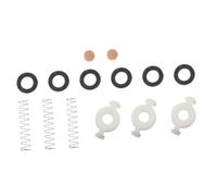 ARTSEWPLY Small Trumpet Button Replacement Set - Black White Felt Spring Pads with Cork Cushions - Trumpet Valve Spring Components for Musical Instrument Repair and Maintenance