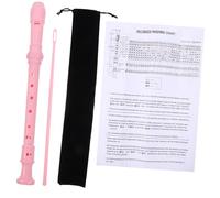 ARTSEWPLY Soprano Recorder Flute Lightweight Musical Instrument for Teens Beginners with Cleaning Rod and Storage Bag Easy to Maintain and Play Pink Design for School and Home Use