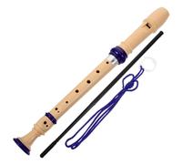 ARTSEWPLY Soprano Recorder Musical Instrument for Beginners German System Flute Safe Design High-pitched Tone Easy Learning Student Recorder