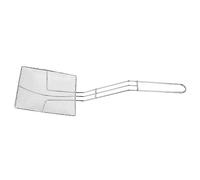 ARTSEWPLY Square Stainless Steel Slag Scoop Spoon for Cooking and Frying High Strength Heat Resistant Colander with Smooth Handle Kitchen Utensil for Oil Filtering and Fry Scoop Tasks
