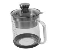ARTSEWPLY Stainless Steel Filtered Tea Jug with Scale Soybean Milk Container with Strainer for Household Use Smooth Filtration Tea Pot Infuser Easy Clean Kitchen Juice Capacity