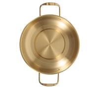 ARTSEWPLY Stainless Steel Korean Ramen Pot for Noodles and Soup Portable Outdoor Cooking Pot for Camping Picnic Lightweight with Smooth Rim Suitable for Restaurants and Home Use