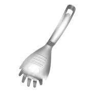ARTSEWPLY Stainless Steel Multipurpose Kitchen Spoon Pasta Strainer Ladle with Comfortable Handle for Spaghetti Noodles Eggs and Food Grinding and Easy to Use Cooking Utensil