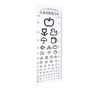 ARTSEWPLY Standard Pediatric Eye Chart for Visual Acuity Test, Wall Hanging Eye Exam Chart for ’s Vision Screening at Home and Kindergarten