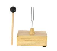 ARTSEWPLY Steel Tuning Fork with Rubber Striker Mallet and Storage Box for Physics Experiments Resonance Instrument for School Science and Family Use