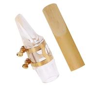 ARTSEWPLY Tenor Saxophone Mouthpiece Kit Acrylic Ligature and Reed, Music Instrument Accessories Set for Saxophone Players