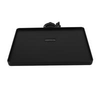 ARTSEWPLY Thickened Adjustable Sound Card Tray Clamp with Mic Stand Shelf for Live Streaming Microphone Holder Capacity Phone Stand Accessory