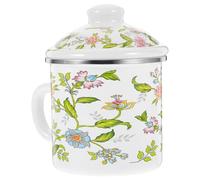 ARTSEWPLY Thickened Enamel Mug 450ml Large Capacity Retro Classic Tea Cup Coffee Cup Household Sturdy Office Enamelware for Hot Drinks