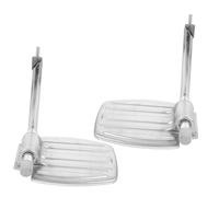 ARTSEWPLY Thickened Wheelchair Foot Pedal Replacement with Slip Support Pole Elevated Footrest for Elderly Disabled Patients Bearing Mobility Accessory