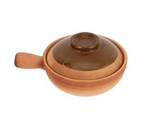 ARTSEWPLY Traditional Chinese Clay Pot with Lid Natural Terracotta Cooking Pot for Stewing Frying Boiling Even Heat Distribution Portable and Safe for Family Meals Events and Outdoor Trips