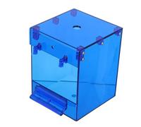 ARTSEWPLY Transparent Bath Box for Small Parrots and Finches Hanging Shower Basin for Budgie Lovebird Conure Canary Cage Accessory to Boredom and Promote Activity