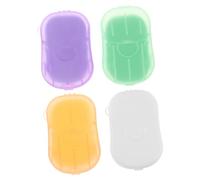 ARTSEWPLY Travel Soap Sheets Portable Soap Flakes for Hand Cleaning Safe and Convenient for Travel Suitable for All Skin Types Milk Lemon Scents