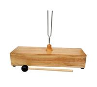 ARTSEWPLY Tuning Fork with Wooden Base and Hammer for Acoustic Physics Experiment Fine Workmanship Instrument for Vibration and Sound Analysis Educational Tool for Science Teaching