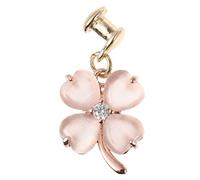 ARTSEWPLY Unique Four Leaf Clover Decorative Charm Pendant for Watch Bands Stylish Studs for Silicone Straps Meticulously Crafted Accessories for Fashionable Wrist Watches