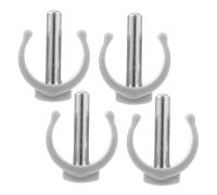 ARTSEWPLY Universal C-clamp Walker Buckle Clips Replacement Parts 4pcs Gray 22mm Tube Diameter 28mm Pin Length Walker Crutch Attachments for Walking Stick Repairs