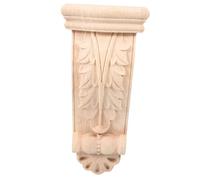 ARTSEWPLY Unpainted Solid Wood Corbels Decorative Onlay Applique Roman Column Style Wood Brackets for Doorway and Living Room Renovation Sturdy Accents for Classical Modern Interior Decor